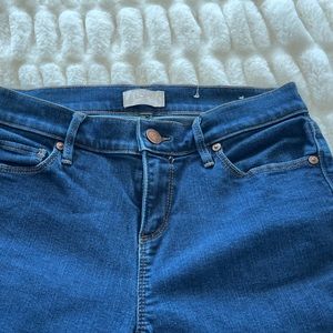 Classic LOFT straight leg, high rise jeans.